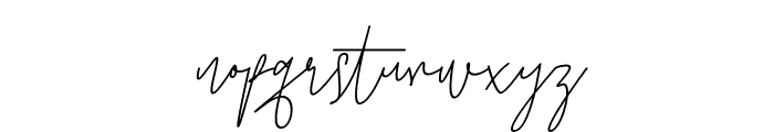 Amontiny Signature Italic Font LOWERCASE