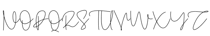Amontiny Signature Font UPPERCASE