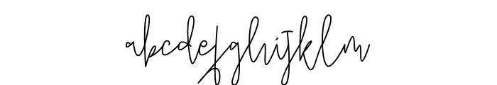 Amontiny Signature Font LOWERCASE
