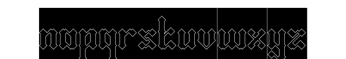 Amor Fati-Hollow-Inverse Font LOWERCASE