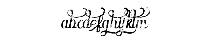 Amora 2 Glypth Grunge Font UPPERCASE