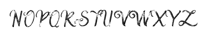 Amora 2 Inline Grunge Font UPPERCASE
