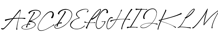 Amore Dreaming Signature Font UPPERCASE