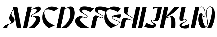 Amoren-Italic Font UPPERCASE