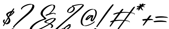 Amorillan Orgendam Italic Font OTHER CHARS