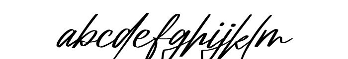 Amorillan Orgendam Italic Font LOWERCASE