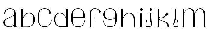 Amory Moist Regular Font LOWERCASE