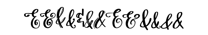 Ampersand Mania Regular Font UPPERCASE