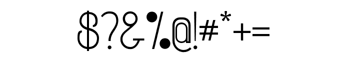 Amron Regular Font OTHER CHARS