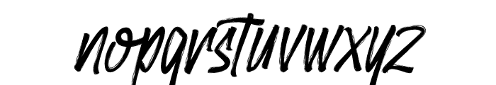 Amster Brush Italic Font LOWERCASE