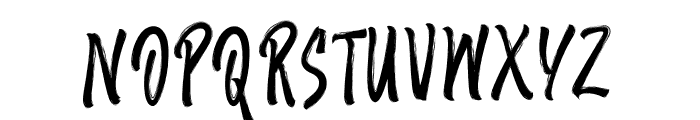 Amster Brush Font UPPERCASE