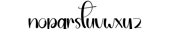 Amster Night Font LOWERCASE