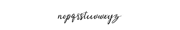 Amster Style Font LOWERCASE