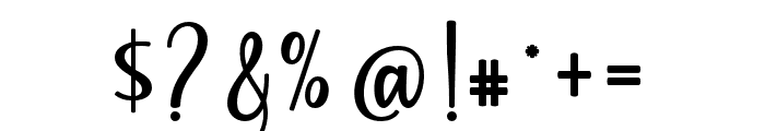 Amstera Script Font OTHER CHARS