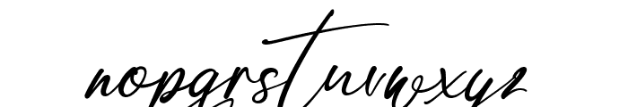 Amsterdam Handwriting Font LOWERCASE