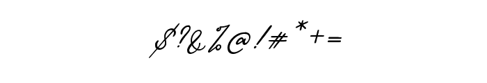 Amsterdam Signature Italic Font OTHER CHARS