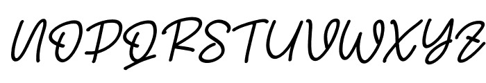 Amstery Italic Regular Font UPPERCASE