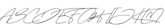 Amstonia Signature Font UPPERCASE