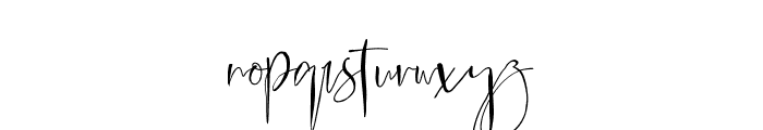 Amstrong Script Font LOWERCASE