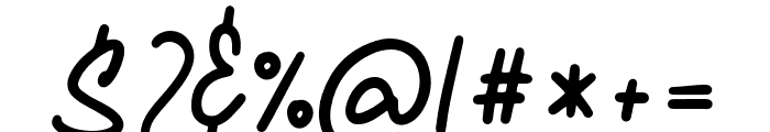 Amterina-Regular Font OTHER CHARS