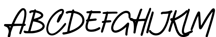 Amterina-Regular Font UPPERCASE