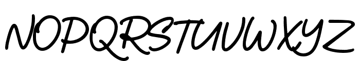 Amterina-Regular Font UPPERCASE