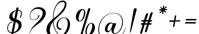 Amthala Italic Regular Font OTHER CHARS
