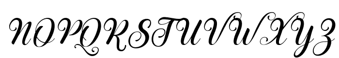 Amthala Italic Regular Font UPPERCASE