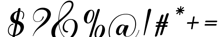 AmthalaItalic-Regular Font OTHER CHARS