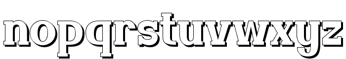 Amuttix-Shadow Font LOWERCASE