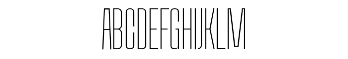 Amvergo-ExtraLight Font UPPERCASE