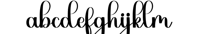 Anabel Christmas Font LOWERCASE