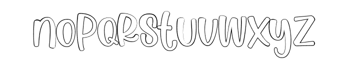 Anak Sultan Outline Font LOWERCASE