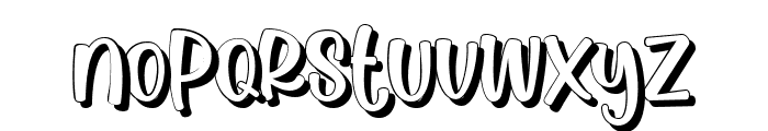 Anak Sultan shadow Font LOWERCASE