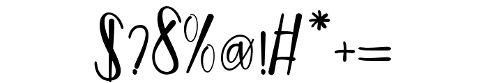 Analia-Regular Font OTHER CHARS