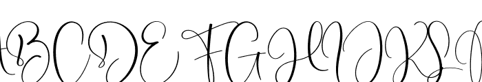 Ananta Signature Font UPPERCASE