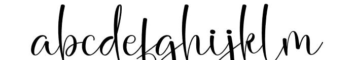 Ananta Signature Font LOWERCASE