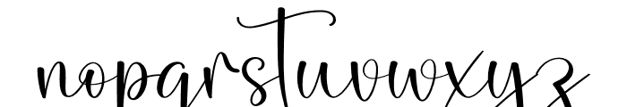 Ananta Signature Font LOWERCASE