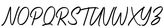 Anantha Signature Font UPPERCASE