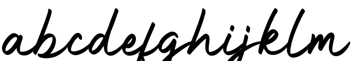 Anantha Signature Font LOWERCASE