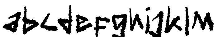 Anarough Font LOWERCASE