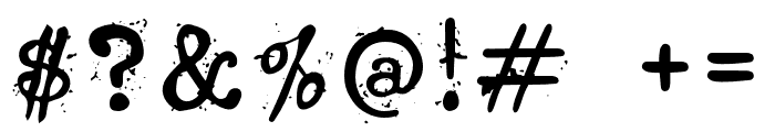 AnasDirtyTypewriter Font OTHER CHARS