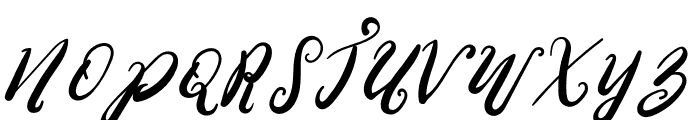 Anasoly Italic Font UPPERCASE