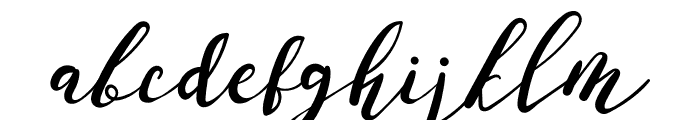 Anasoly Italic Font LOWERCASE