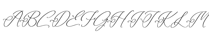 Anastasia Boutiques Italic Font UPPERCASE