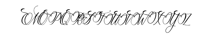 Anastasia Script Font Regular Font UPPERCASE
