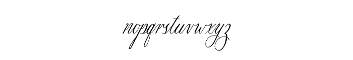 Anastasia Script Font Regular Font LOWERCASE