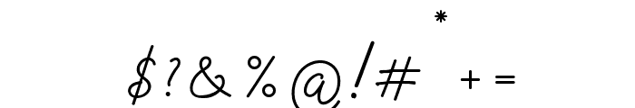 Anastasia Signatures Font OTHER CHARS