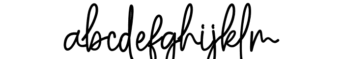 Anasthasya Signature Font LOWERCASE