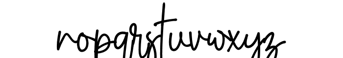 Anasthasya Signature Font LOWERCASE
